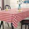 CVFRTT 2 Pieces Plaid Tablecloths, Table Decorations, Waterproof Plastic Tablecloths,