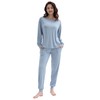 Joyaria Bamboo Viscose Pajamas for Women Long Sleeve Jogger Pjs