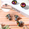 Jetec 20 Pcs Crystal Drawer Pulls Cabinet Knobs 30mm Diamond