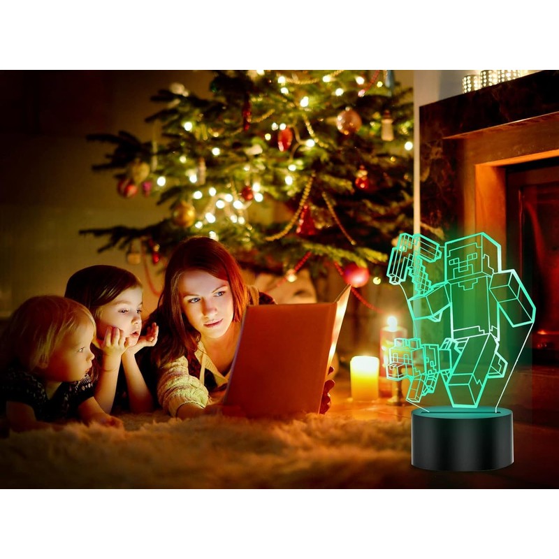 BIRBANN Minec Light, Minec Night Light, 3D Illusion Light, Minec