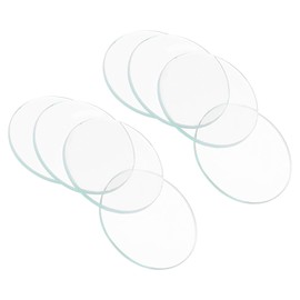 CoCud Watch Crystal Len Glass, 17mm Dia. Optical Glass Single Dome Face Crystals Replacement Lens Clear - (Applications: for Watchmaker Repair Electronic Mechanical Watch), 8-Pieces