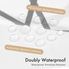 AmazerBath No Hook Shower Curtain and Liner Set, Shower Curtain