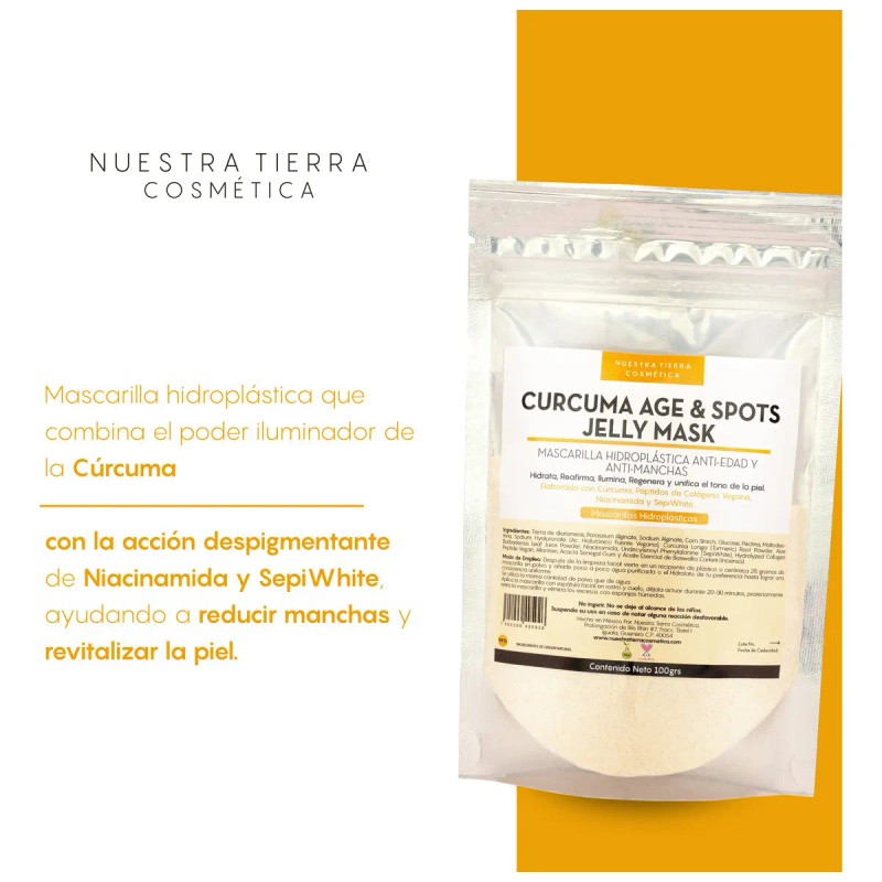 Mascarilla Hidroplastica Curcuma Age & Spots Jelly Mask 100g Tipo