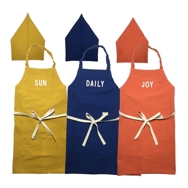 ki-071c Children's Apron, Cooking Practice, Lunching, Elementary School, Kids Apron,