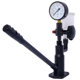 Dual Scale Gauge Diesel Fuel Injector Tester Adjustable Hand Wheel for Injector Nozzle Pressure Common Rail Injector TesterColor: as Pic Color