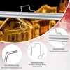 50Pcs Christmas Light Gutter Clips, Stainless Steel Christmas Light Hooks