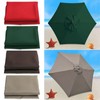 GLDDFDG 10ft 8 Ribs Patio Umbrella Canopy, Taupe, Heavy-Duty Polyester