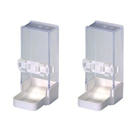 Moondown Farm Pack of 2 x 200cc Cage Aviary Feeder/Drinker for Cockatiels, Parrots, Exotic etc