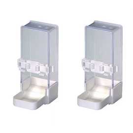 Moondown Farm Pack of 2 x 200cc Cage Aviary Feeder/Drinker for Cockatiels, Parrots, Exotic etc