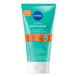 Nivea Derma Skin Clear Exfoliante 150 ml Anti-Imperfecciones Piel Grasa Día y Noche