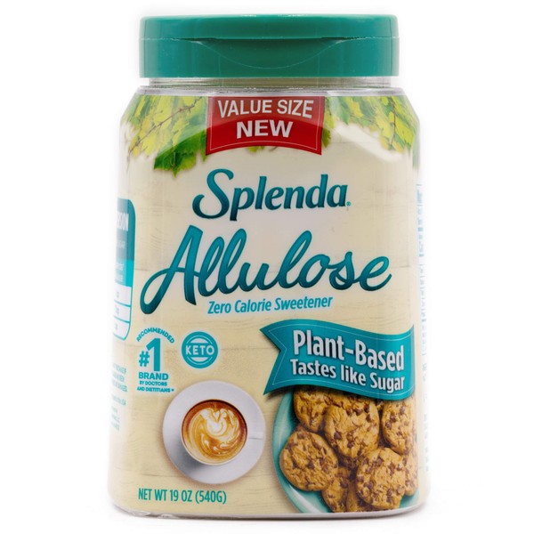 Splenda ALLULOSE Plant-Based Zero Calorie Sweetener for Baking & Beverages (19 Oz Jar), 19 Oz