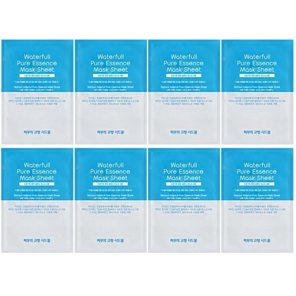 Sidmool Waterfull Pure Essence Mask Sheet 0.8 oz X 8
