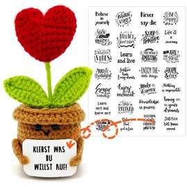 Pocket Hug Sunflowers Small Gifts - Positive Potato Potato Series Crochet Lucky Charm Get Well Soon Gifts Exam Certificate Birthday Gift Friends Colleague