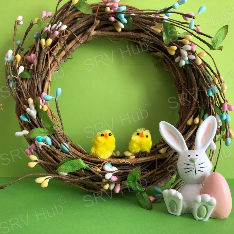 12PCs Easter Chicks, Mini Easter Chicks Yellow Easter Chenille Chicks