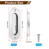 PATIKIL Recessed Finger Flush Pulls 4" 2 Pcs Pocket Door