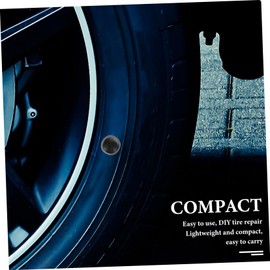 BUGUUYO Mushroom Tire Repair Tool Kit – 24pcs Puncture Patches for Car and Motorcycle – Self-Vulcanizing Tire Plug Kit