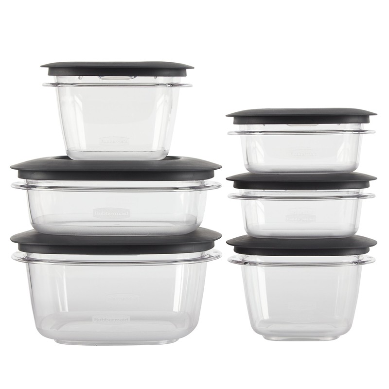 Rubbermaid Premier Easy Find Lids Meal Prep and Food Storage