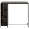 Dyncan Maximize Space with Bar Table with Storage Rack, Durable