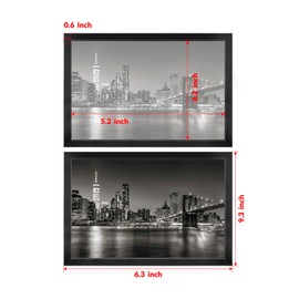 Annecy 5.5 x 8.5 Picture Frame Black（1 Pack）, 5.5 x 8.5 Picture Frame for Wall or Desktop Decoration, Classic Black Minimalist Style Suitable for Decorating Houses, Offices, Hotels