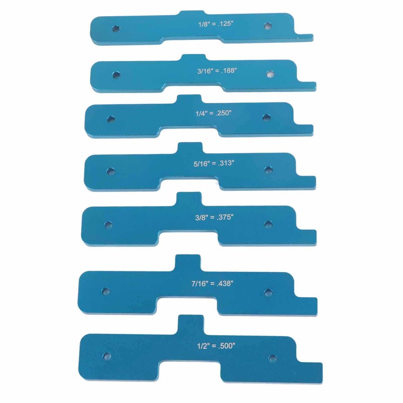 7Pcs Gauge Block Set Aluminum Alloy Saw Table Setup Bars