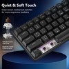 HUO JI 60% Wired Mechanical Keyboard Compact, 61 Keys Brown