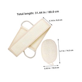 minkissy Sturdy Natural Bath Sponge Long Body Scrubber for Men Women Gentle Exfoliation