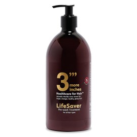 3'''More Inches Lifesaver Prewash Treatment - 1000ml -Hair Repair Pre-Shampoo -Broken Bond Restore Treatment -Sulphate & Silicone Free, No Added Fragrance -Hair Care by Michael Van Clarke