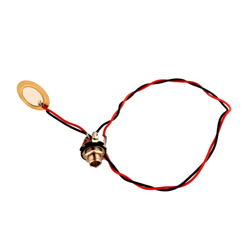 Alnicov Single Piezo Pickup Drum Trigger Transducer Metal Pre-Wired Amplifier