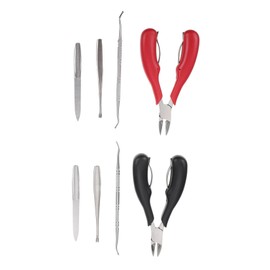 HONMEET Stainless Steel Nail Clippers Set 2 Pack Long Handle Nail Trimmer for Fingernails Toenails Compact and