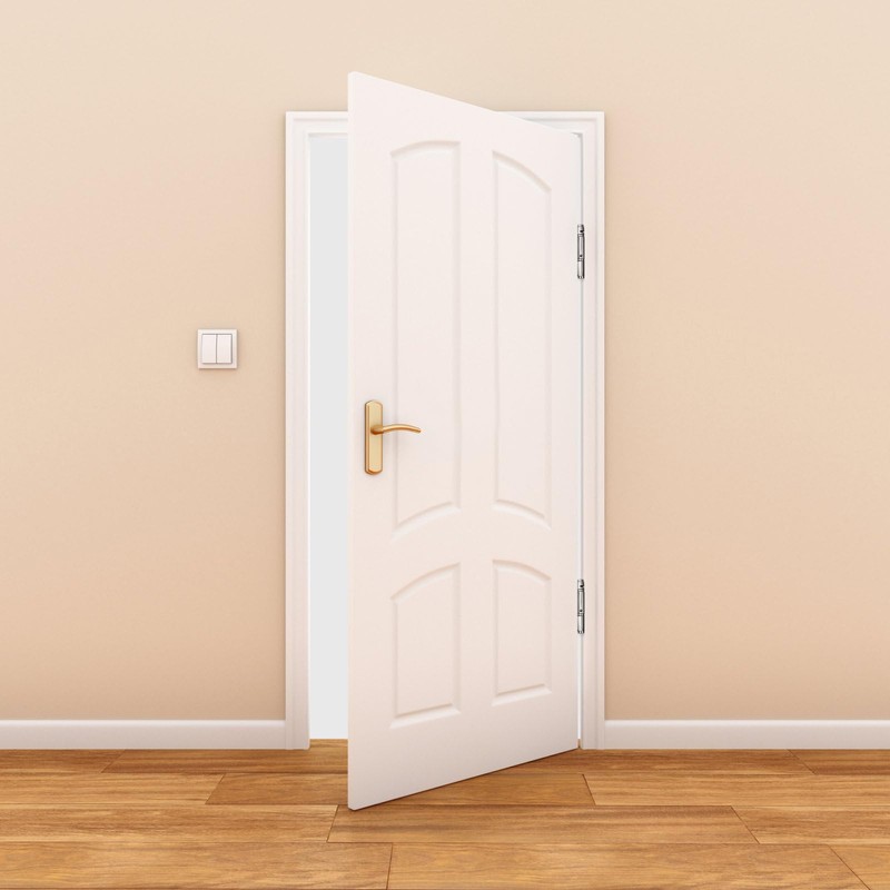 OUNONA Heavy Duty Automatic Self Closing Spring Hinges Stainless Steel