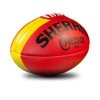 Sherrin Precision Leather Replica Football, Red, Size 4