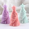 Wedding Dress Candle Silicone Mold Princess Dress Resin Casting Molds