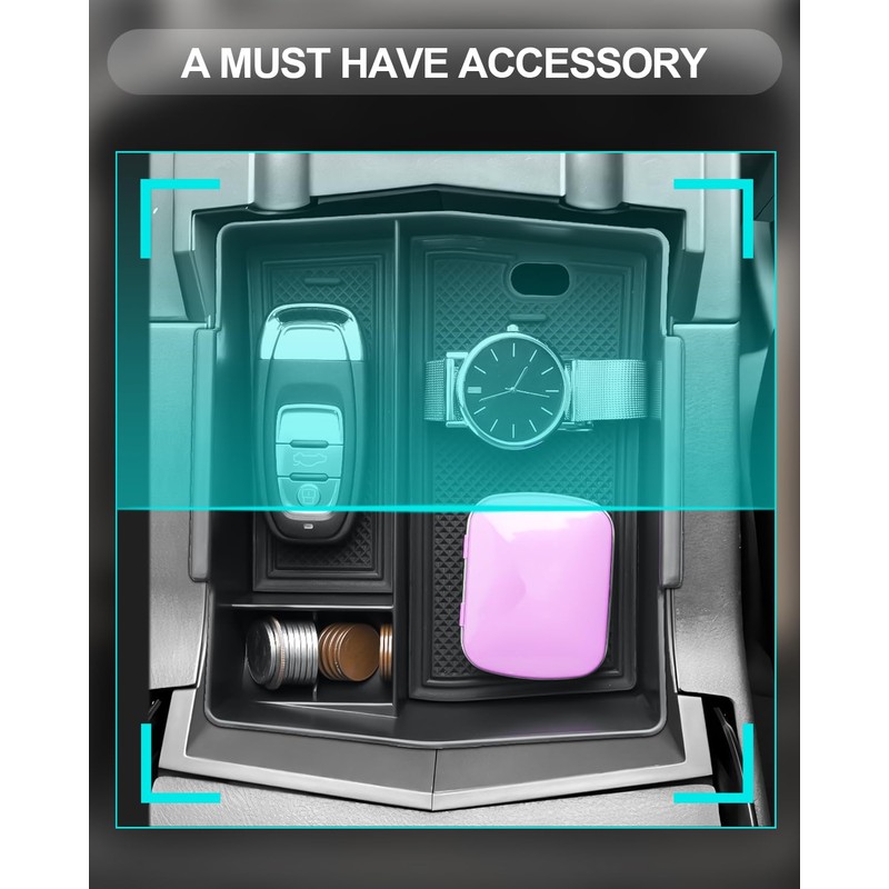 CDEFG for 2025 2026 Subaru Forester Center Console Organizer, for