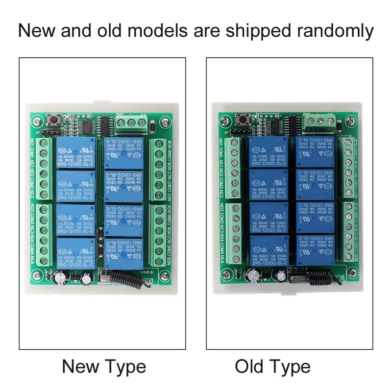 Serounder DC 12V Relay Remote Switch, RF Remote Control 8