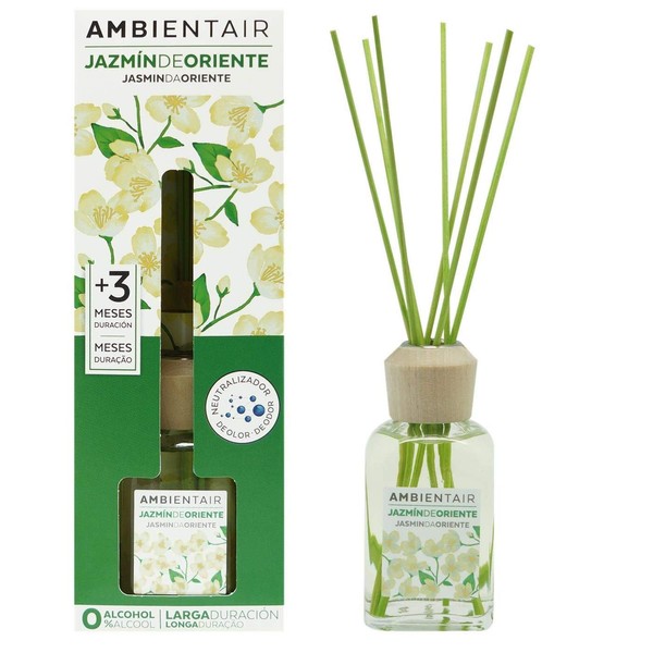 Ambientair Difusor de Varillas 100 ml Aroma Jazmn Blanco Mikado