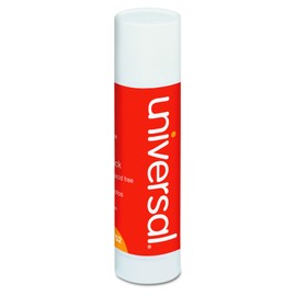 Universal 76752 Glue Stick, 1.3 oz., Stick, Clear (Pack of 12)