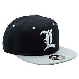ABYstyle Death Note L Snapback Cap - Black & Grey