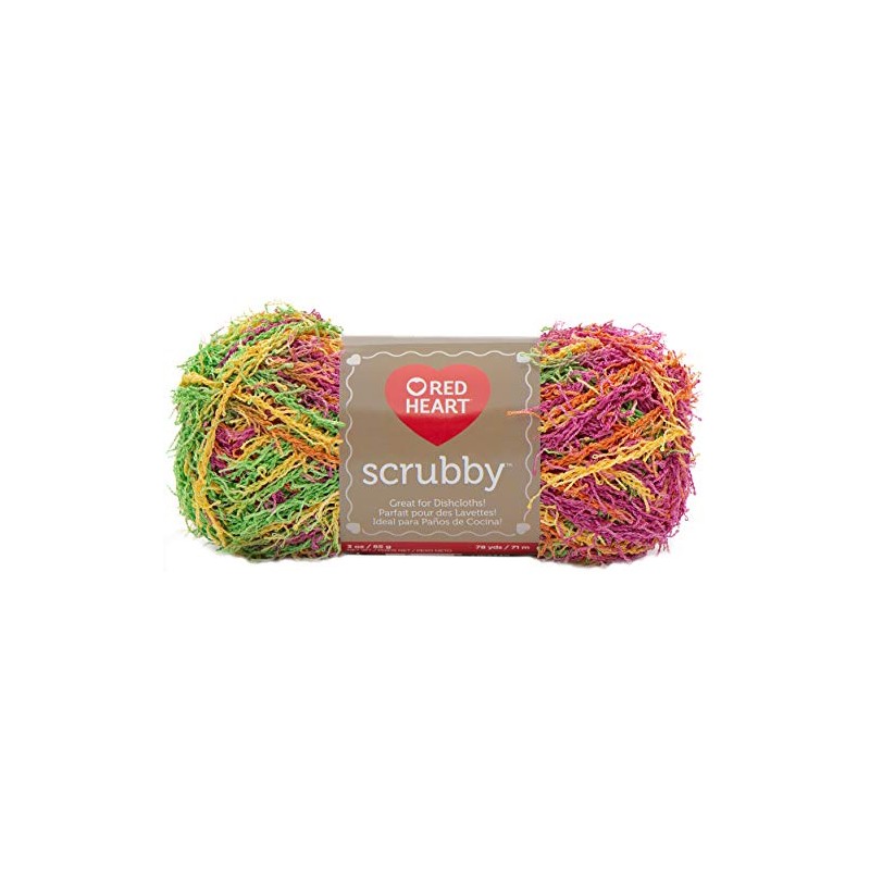 Red Heart Scrubby Yarn-Tropical3