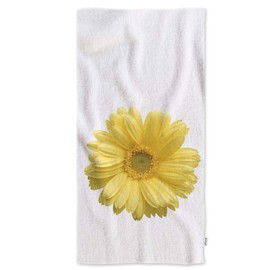 oFloral Hand Towels Sunflower On White Background,Soft Comfortable Super-Absorbent Towel for Bathroom Kitchen Spa Gym Yoga 15X30 Inch