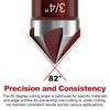 APIOLO 5-Piece Countersink Drill Bit Set, 82 Degree, 5 Flute