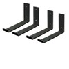 Shelf Brackets 10 inch for Shelves, Hook Iron Heavy Duty