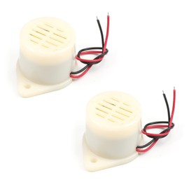 Fielect 2Pcs DC12V 80dB Active Electronic Buzzer Alarm Sounder Intermittent Sound Beep Speaker