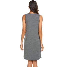 Ekouaer Women's Maternity Sleepwear Short Sleepwear Nursing Nightgown Medium Grey Textile X-Large