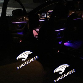 Courtesy Light, Door Welcome Light, Courtesy Lamp, Laser Logo Light, LED Logo Projection, Set of 2, Compatible with Toyota Harrier, 30 Series 60 Series