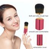 Pack of 2 Retractable Makeup Brushes, Portable Blush Brush, Liquid