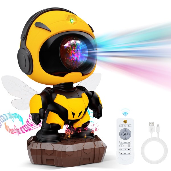 YAYZA! 2025 LED Bee Starry Sky Projector, Flowing Starlight Projector