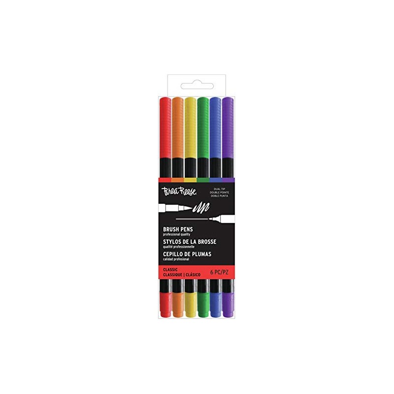 Momenta Brea Reese Dual Tip Brush Pen Set 6/Pkg-Primary