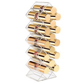Tasybox Lipstick Organizer, Clear Acrylic Lipstick Holder 16 Spaces Lipgloss Organizers and Storage Case Display Stand