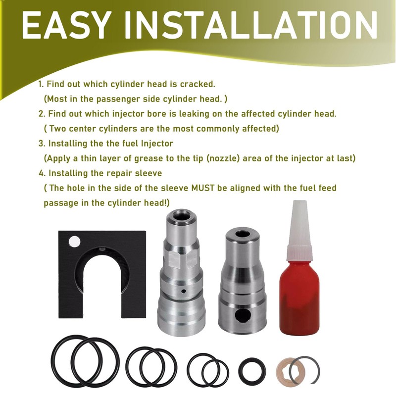 YMT Cylinder Head Repair Kit Fit for Ford 6.0L Powerstroke