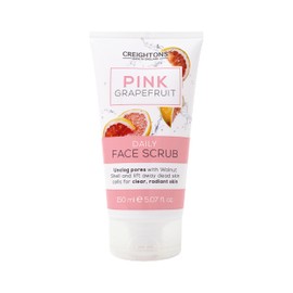 Creightons Pink Grapefruit Daily Face Scrub (150ml) - Unclog pores with Walnut Shell and lift away dead skin cells for clear, radiant skin. Dermatologically tested.